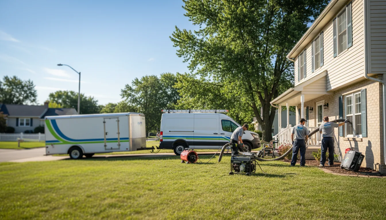 Flooded Basement Restoration And Cleanup With Repair in Huntington Woods, MI near me